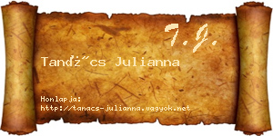 Tanács Julianna névjegykártya